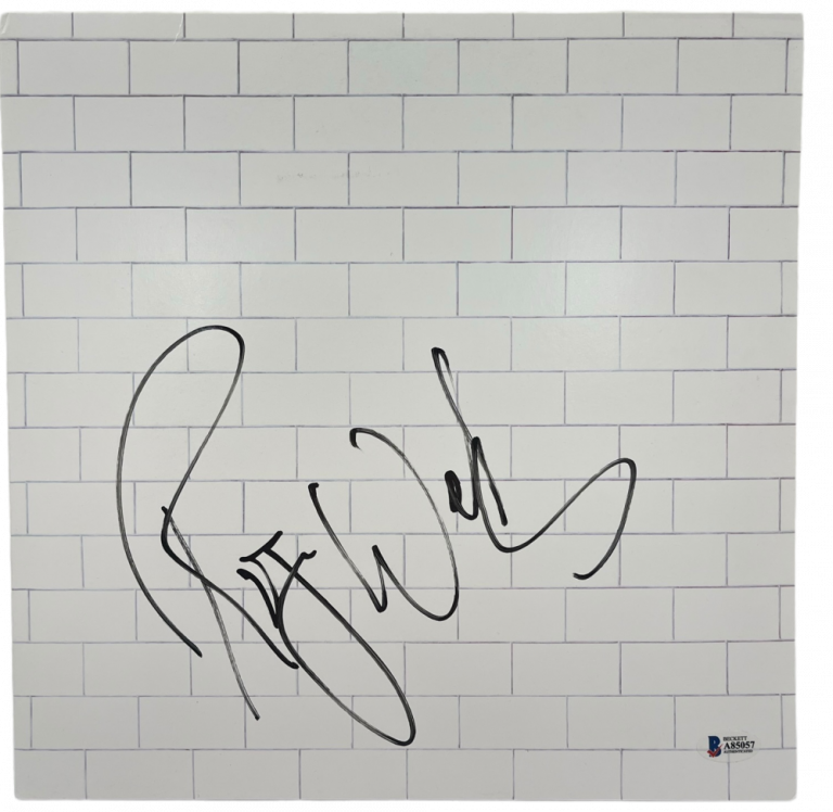 ROGER WATERS SIGNED PINK FLOYD THE WALL ALBUM VINYL AUTHENTIC AUTOGRAPH BECKETT COLLECTIBLE MEMORABILIA