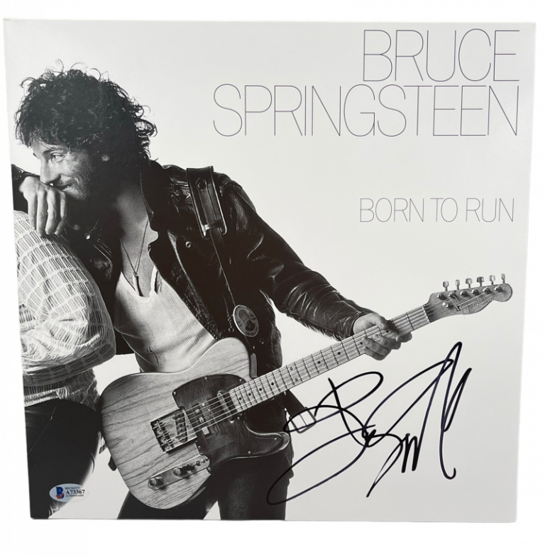 BRUCE SPRINGSTEEN SIGNED BORN TO RUN ALBUM VINYL AUTHENTIC AUTOGRAPH BECKETT LOA COLLECTIBLE MEMORABILIA