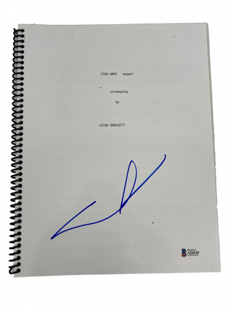 GEORGE LUCAS SIGNED SIGNED STAR WARS THE EMPIRE STRIKES BACK FULL SCRIPT BECKETT COLLECTIBLE MEMORABILIA