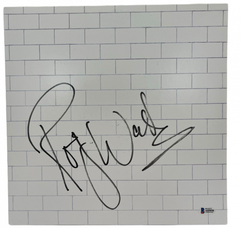 ROGER WATERS SIGNED PINK FLOYD THE WALL ALBUM VINYL AUTHENTIC AUTOGRAPH BECKETT COLLECTIBLE MEMORABILIA