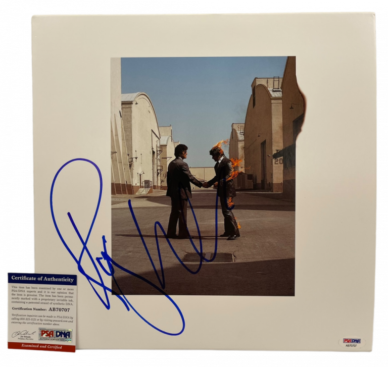 ROGER WATERS SIGNED PINK FLOYD WISH YOU WERE HERE ALBUM VINYL AUTOGRAPH PSA DNA COLLECTIBLE MEMORABILIA