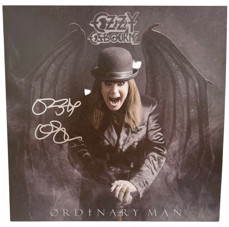 OZZY OSBOURNE ORDINARY MAN SIGNED VINYL ALBUM AUTOGRAPH BECKETT WITNESS HOLO 3 COLLECTIBLE MEMORABILIA