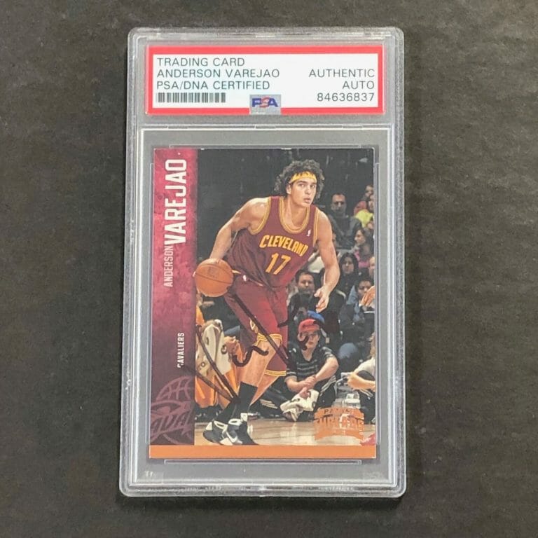 2012 PANINI THREADS #21 ANDERSON VAREJAO SIGNED CARD AUTO PSA SLABBED CAVALIERS COLLECTIBLE MEMORABILIA