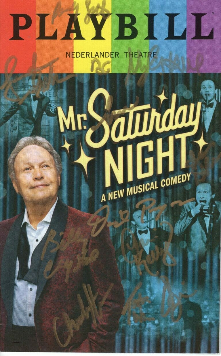 MR. SATURDAY NIGHT HAND SIGNED NY CITY PLAYBILL+COA BILLY CRYSTAL+WHOLE CAST COLLECTIBLE MEMORABILIA