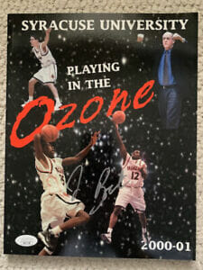 JIM BOEHEIM HAND SIGNED 2000-01 SYRACUSE BASKETBALL MEDIA GUIDE RARE JSA COLLECTIBLE MEMORABILIA