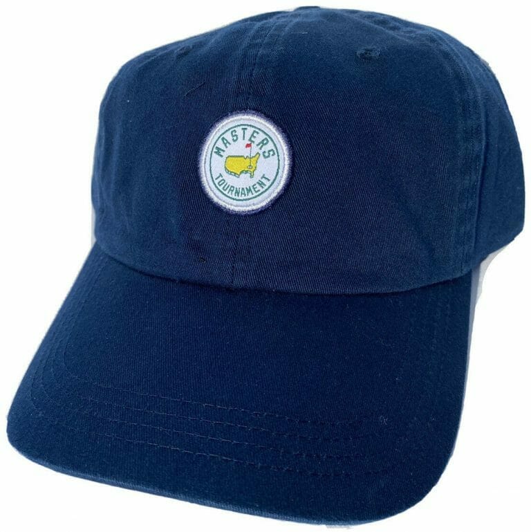 2022 MASTERS NAVY CIRCLE PATCH COTTON HAT AUGUSTA NATIONAL GOLF NEW COLLECTIBLE MEMORABILIA