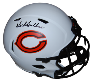 DICK BUTKUS SIGNED (CHICAGO BEARS) LUNAR F/S FOOTBALL HELMET BECKETT WX51626 COLLECTIBLE MEMORABILIA
