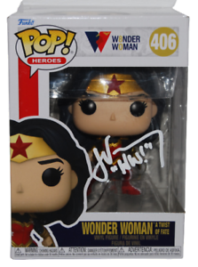 JANET VARNEY SIGNED (WONDER WOMAN) FUNKO POP #406 BECKETT BAS AUTHENTICATED #2 COLLECTIBLE MEMORABILIA