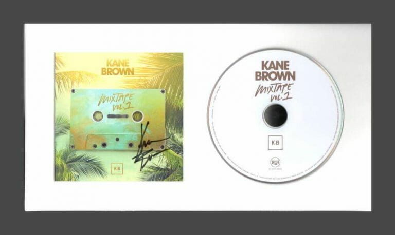 KANE BROWN SIGNED AUTOGRAPH MIXTAPE VOL 1 FRAMED CD DISPLAY – READY TO HANG! COLLECTIBLE MEMORABILIA