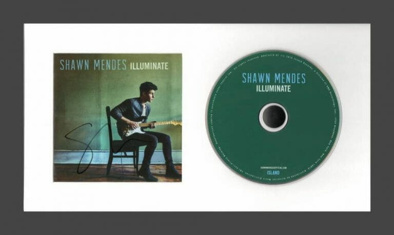 SHAWN MENDES SIGNED AUTOGRAPH ILLUMINATE FRAMED CD DISPLAY – READY TO HANG! COLLECTIBLE MEMORABILIA