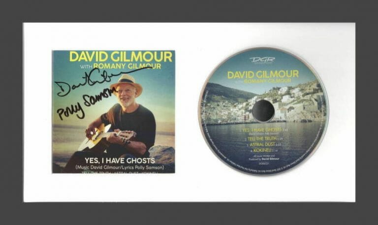 DAVID GILMOUR SIGNED AUTOGRAPH I HAVE GHOSTS FRAMED CD DISPLAY – PINK FLOYD ICON COLLECTIBLE MEMORABILIA