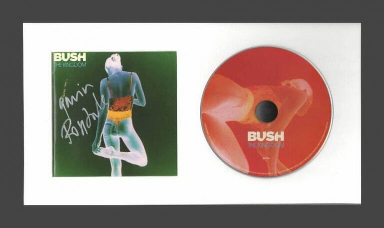 GAVIN ROSSDALE BUSH SIGNED AUTOGRAPH THE KINGDOM FRAMED CD DISPLAY READY TO HANG COLLECTIBLE MEMORABILIA