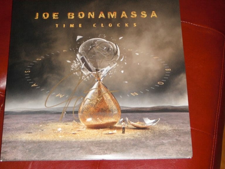 JOE BONAMASSA SIGNED TIME CLOCKS VINYL ALBUM Autographia