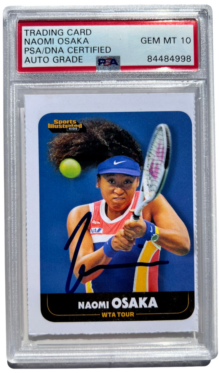 NAOMI OSAKA SIGNED 2020 SI KIDS TENNIS ROOKIE CARD #935 RC AUTO 10 PSA/DNA COLLECTIBLE MEMORABILIA