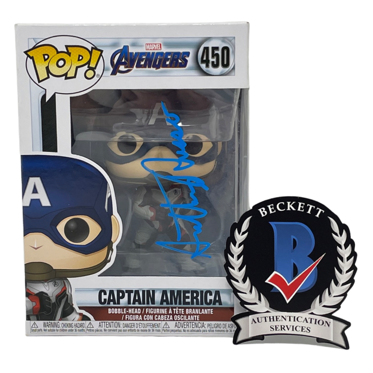 ANTHONY RUSSO SIGNED CAPTAIN AMERICA FUNKO POP AVENGERS DIRECTOR BECKETT COA COLLECTIBLE MEMORABILIA