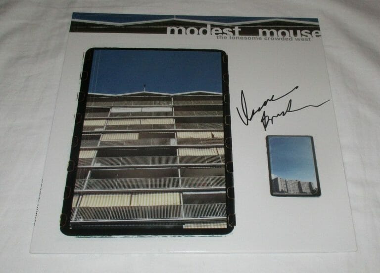 ISAAC BROCK SIGNED MODEST MOUSE THE LONESOME CROWDED WEST VINYL RECORD JSA COLLECTIBLE MEMORABILIA