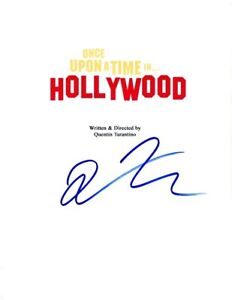 QUENTIN TARANTINO SIGNED 8.5×11 ONCE UPON A TIME IN HOLLYWOOD SCRIPT COVER COLLECTIBLE MEMORABILIA