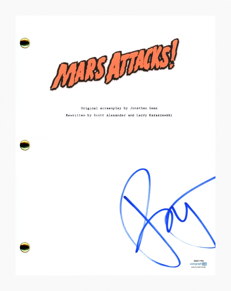 RAY J SIGNED AUTOGRAPHED MARS ATTACKS MOVIE SCRIPT SCREENPLAY ACOA COA COLLECTIBLE MEMORABILIA