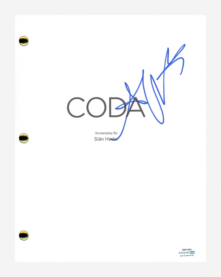 AMY FORSYTH SIGNED AUTOGRAPHED CODA MOVIE SCRIPT SCREENPLAY ACOA COA COLLECTIBLE MEMORABILIA