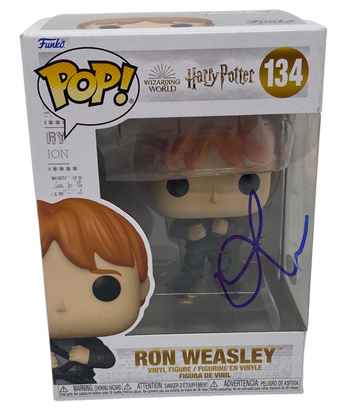 RUPERT GRINT SIGNED AUTOGRAPHED RON WEASLEY HARRY POTTER FUNKO POP #134 ACOA COA COLLECTIBLE MEMORABILIA