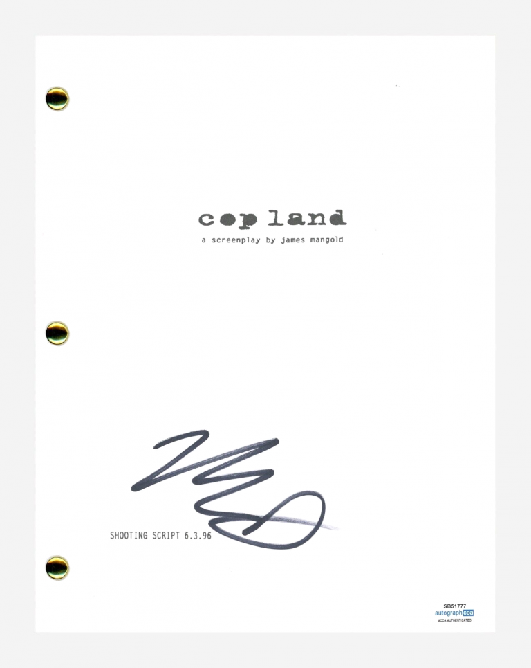 MICHAEL RAPAPORT SIGNED AUTOGRAPHED COPLAND MOVIE SCRIPT SCREENPLAY ACOA COA COLLECTIBLE MEMORABILIA