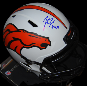 JOHN LYNCH SIGNED (DENVER BRONCOS) LUNAR F/S FOOTBALL HELMET BECKETT BAS BG93633 COLLECTIBLE MEMORABILIA