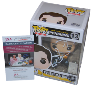 EVGENI MALKIN SIGNED (PITTSBURGH PENGUINS) NHL #13 FUNKO POP JSA COA AG93667 COLLECTIBLE MEMORABILIA