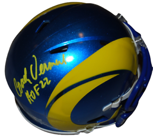 DICK VERMEIL SIGNED (ST LOUIS RAMS) MINI FOOTBALL HELMET BECKETT BAS BG93653 COLLECTIBLE MEMORABILIA