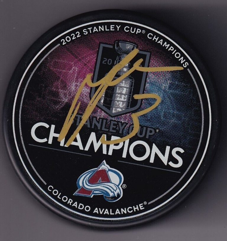 JACK JOHNSON SIGNED (COLORADO AVALANCHE) 2022 STANLEY CUP CHAMPS PUCK W/COA #3 COLLECTIBLE MEMORABILIA
