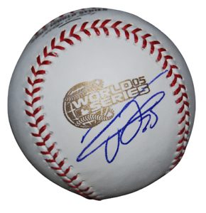 FRANK THOMAS SIGNED (2005 WORLD SERIES) WHITE SOX BASEBALL BECKETT BH055536 COLLECTIBLE MEMORABILIA