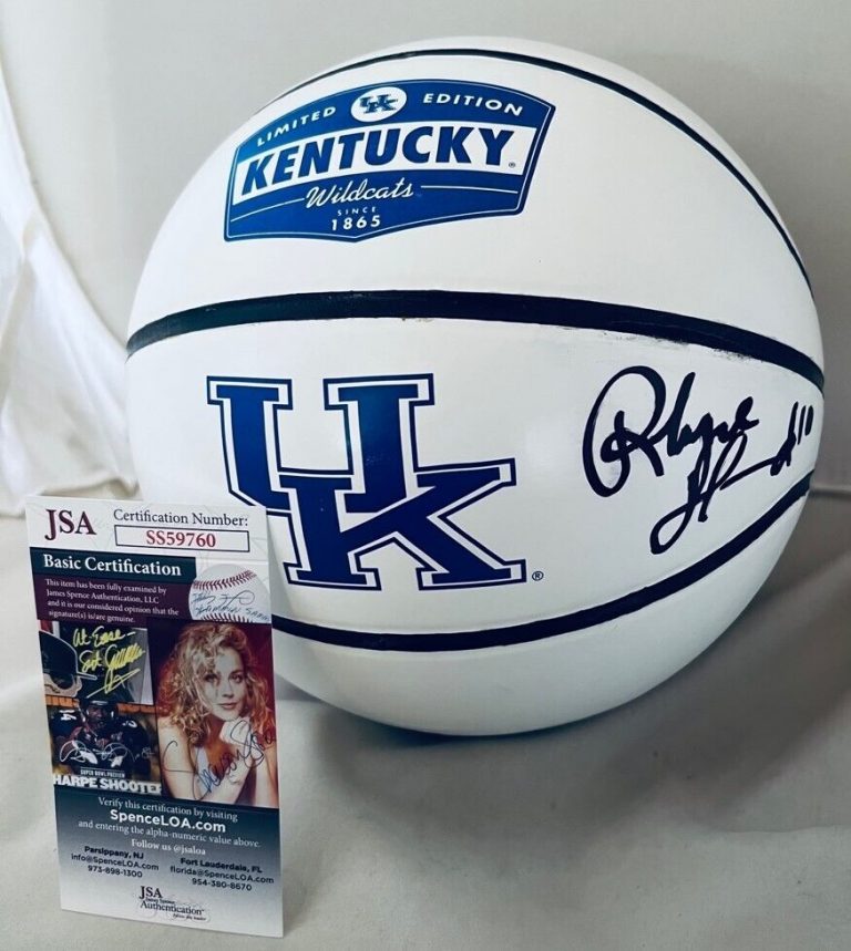 RHYNE HOWARD DREAM SIGNED KENTUCKY WILDCATS LOGO BASKETBALL BALL AUTOGRAPHED JSA COLLECTIBLE MEMORABILIA
