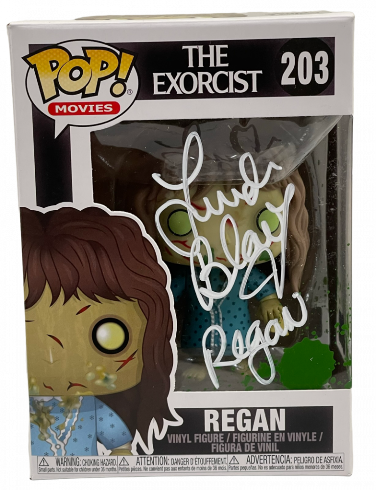LINDA BLAIR THE EXORCIST REGAN SIGNED FUNKO FIGURE AUTOGRAPH BECKETT COA 2 COLLECTIBLE MEMORABILIA
