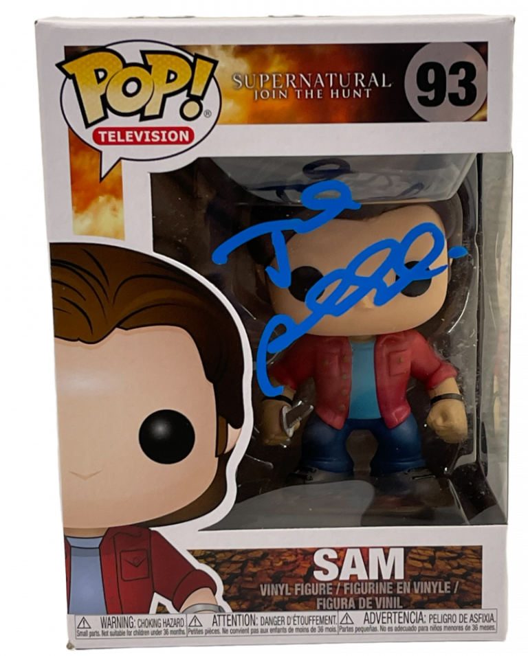 JARED PADALECKI SIGNED POP FUNKO FIGURE 93 SUPERNATURAL SAM AUTOGRAPH BECKETT 6 COLLECTIBLE MEMORABILIA