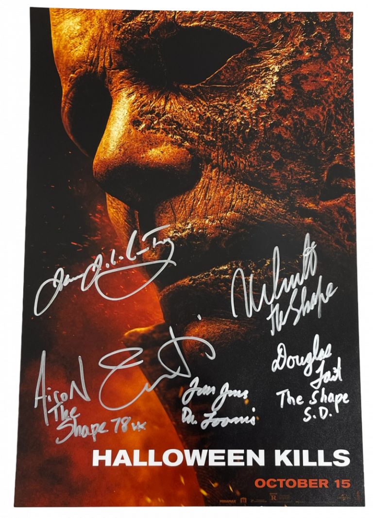 HALLOWEEN KILLS CAST SIGNED 12X18 PHOTO JAMIE LEE CURTIS AUTOGRAPH BECKETT LOA COLLECTIBLE MEMORABILIA