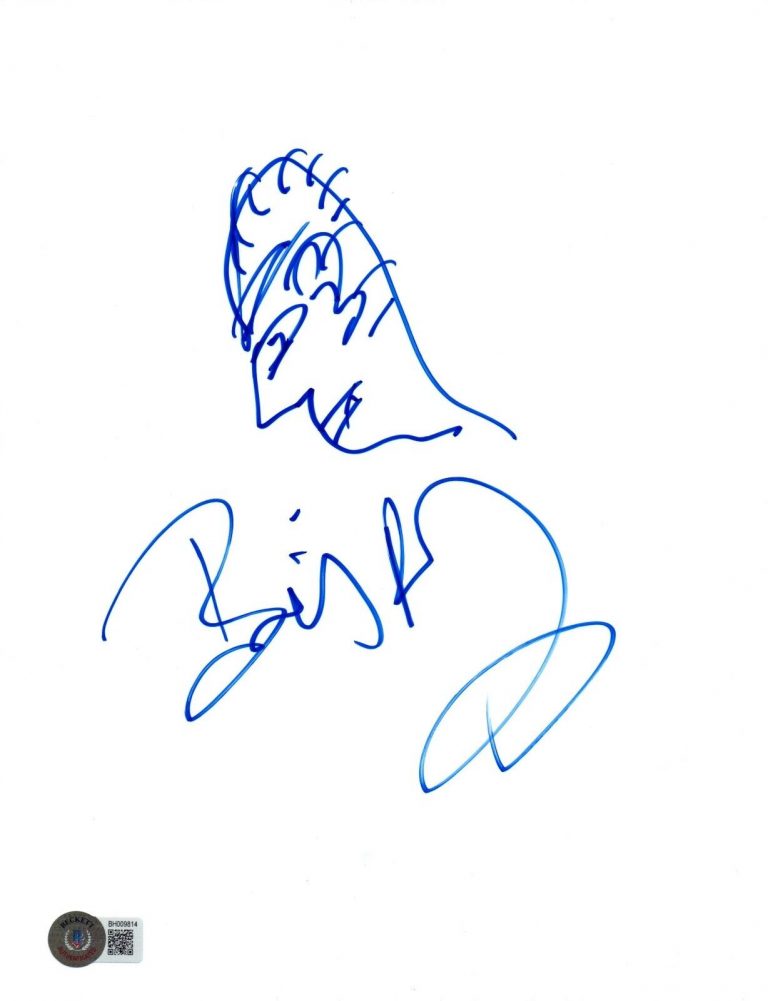 BILLY BOB THORNTON SIGNED SKETCH ORIGINAL DRAWING 8.5×11 SLING BLADE BECKETT COA COLLECTIBLE MEMORABILIA