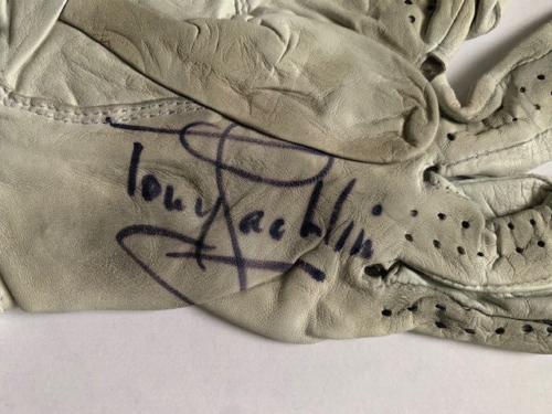 TONY JACKLIN HAND SIGNED+USED GOLF GLOVE+COA RARE “THE CONCESSION” GLOVE COLLECTIBLE MEMORABILIA
