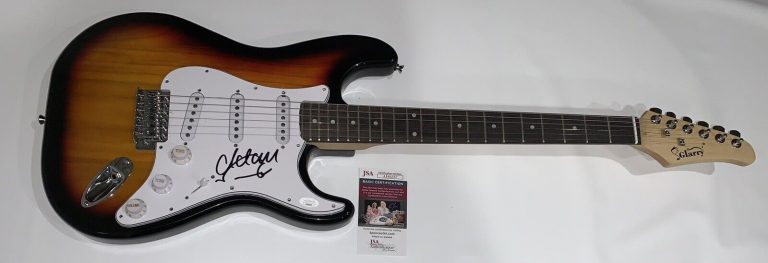 MICHAEL SCHENKER SIGNED SUNBURST ELECTRIC GUITAR SCORPIONS UFO JSA COA COLLECTIBLE MEMORABILIA