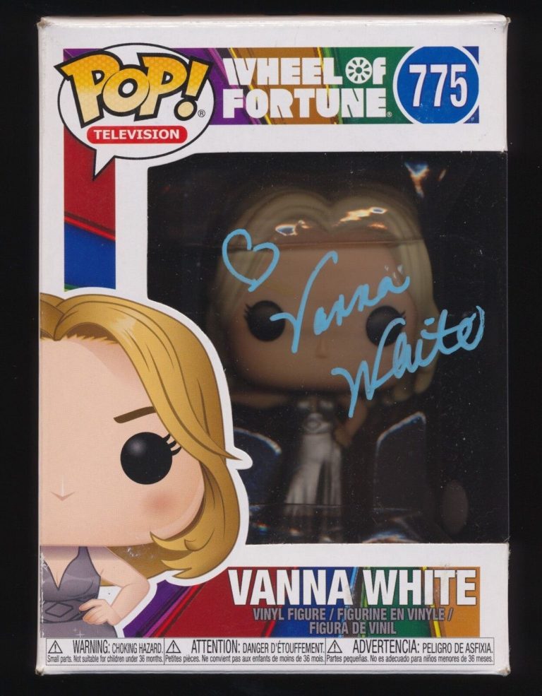 VANNA WHITE SIGNED WHEEL OF FORTUNE FUNKO POP JSA COLLECTIBLE MEMORABILIA