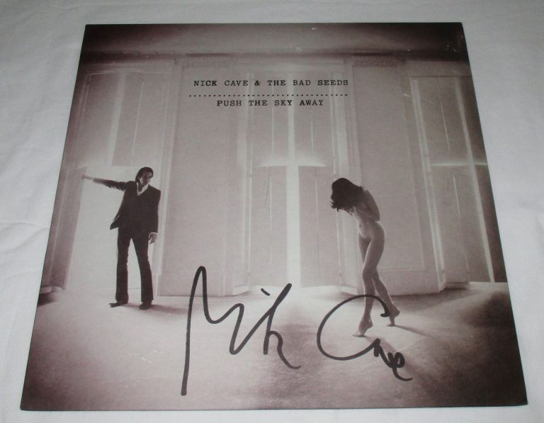 NICK CAVE SIGNED PUSH THE SKY AWAY VINYL RECORD JSA COLLECTIBLE MEMORABILIA