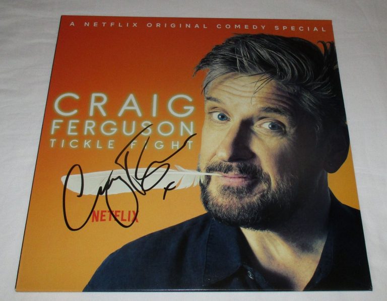 CRAIG FERGUSON SIGNED TICKLE FIGHT VINYL RECORD JSA COLLECTIBLE MEMORABILIA