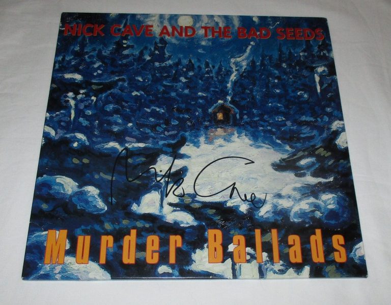 NICK CAVE SIGNED MURDER BALLADS VINYL RECORD JSA COLLECTIBLE MEMORABILIA