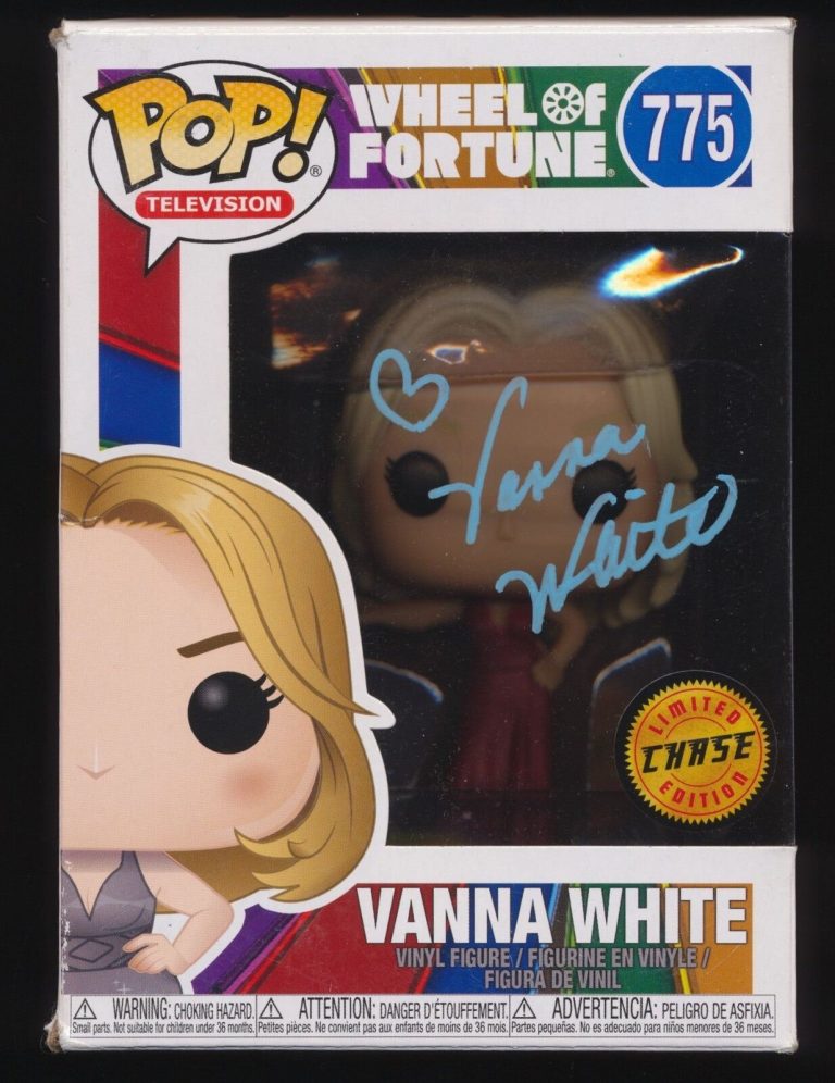 VANNA WHITE SIGNED WHEEL OF FORTUNE CHASE EDITION FUNKO POP JSA COLLECTIBLE MEMORABILIA