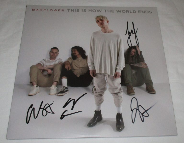 BADFLOWER SIGNED THIS IS HOW THE WORLD ENDS VINYL RECORD JSA COLLECTIBLE MEMORABILIA