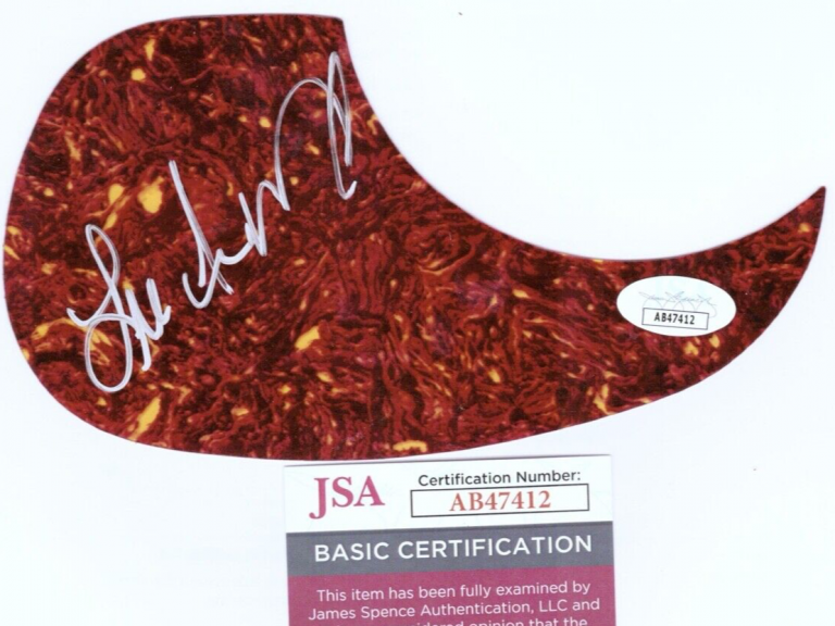LEE ANN WOMACK SIGNED AUTOGRAPH ACOUSTIC GUITAR PICKGUARD COUNTRY MUSIC JSA COA COLLECTIBLE MEMORABILIA