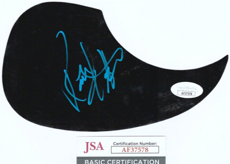 RANDY HOUSER SIGNED AUTOGRAPH ACOUSTIC GUITAR PICKGUARD COUNTRY MUSIC JSA COA COLLECTIBLE MEMORABILIA