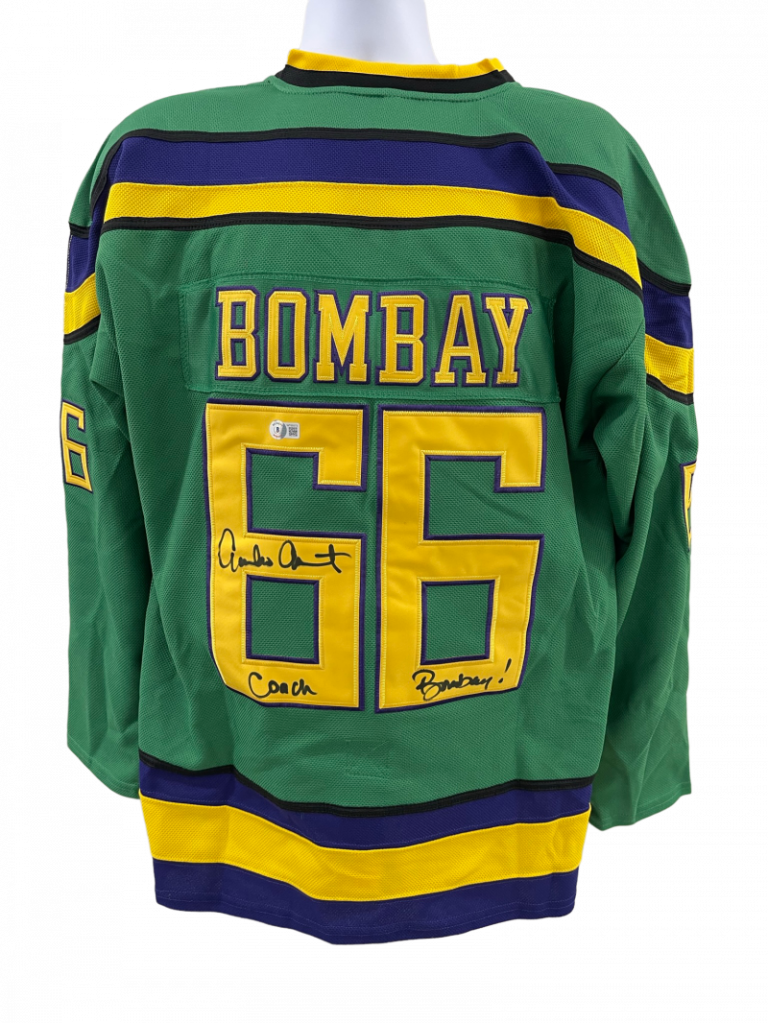 EMILIO ESTEVEZ SIGNED THE MIGHTY DUCKS HOCKEY JERSEY AUTOGRAPH BECKETT 3 COLLECTIBLE MEMORABILIA