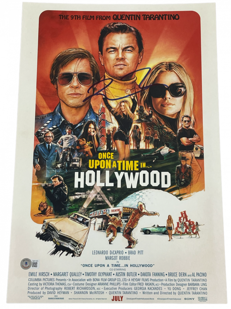 Quentin Tarantino signed Once upon a Time in Hollywood 12x18 photo COA Proof STAR Quentin Tarantino signed Once upon a Time in Hollywood 12x18 photo COA Proof STAR
