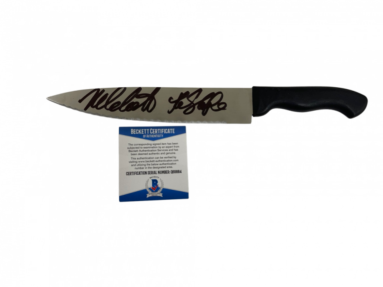 NICK CASTLE SIGNED KNIFE THE SHAPE HALLOWEEN “REAL KNIFE” AUTOGRAPH BECKETT 6 COLLECTIBLE MEMORABILIA