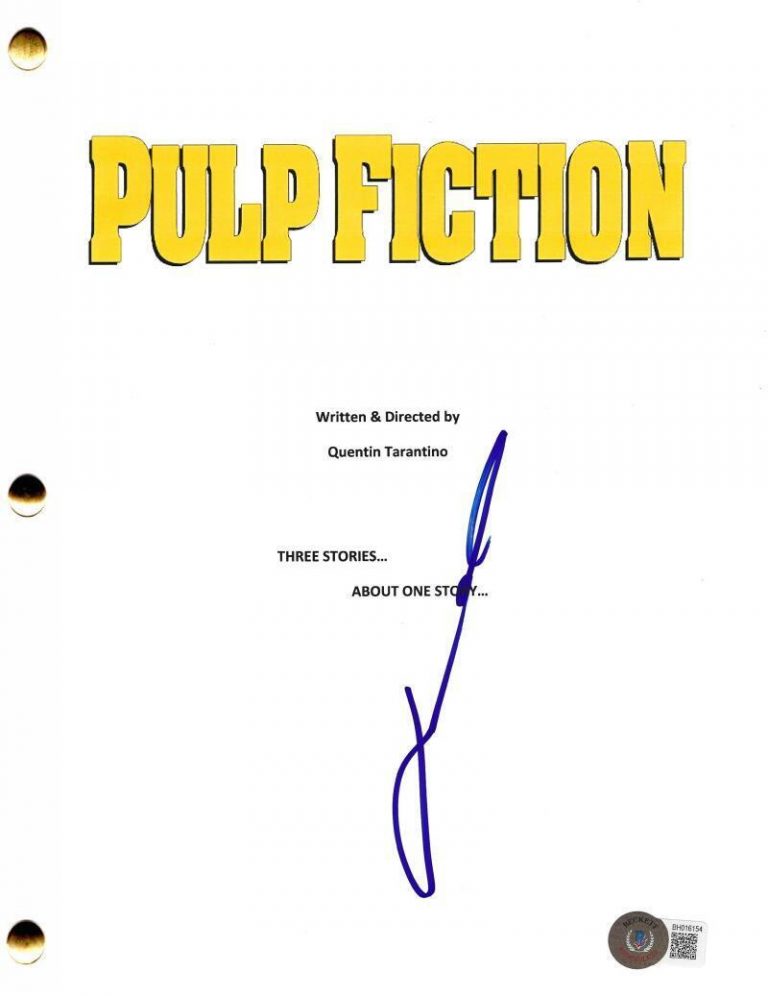 JOHN TRAVOLTA SIGNED PULP FICTION SCRIPT AUTHENTIC AUTOGRAPH BECKETT COLLECTIBLE MEMORABILIA