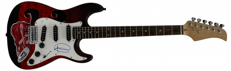 ADAM LEVINE SIGNED MAROON 5 FULL SIZE ELECTRIC GUITAR HAND PAINTED AUTOGRAPH JSA COLLECTIBLE MEMORABILIA